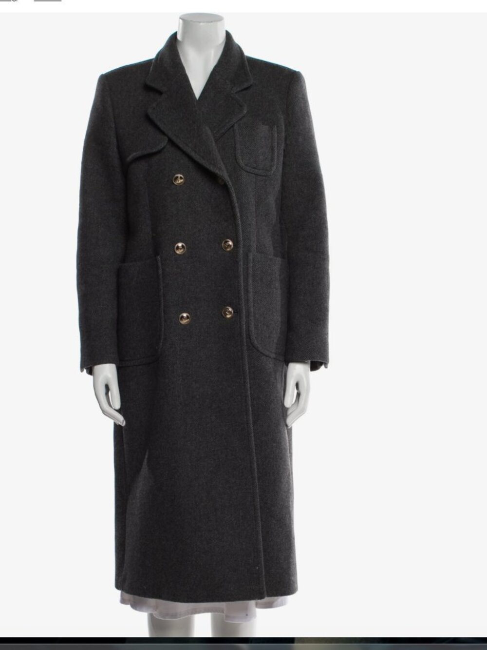 Sandro Wool Peacoat